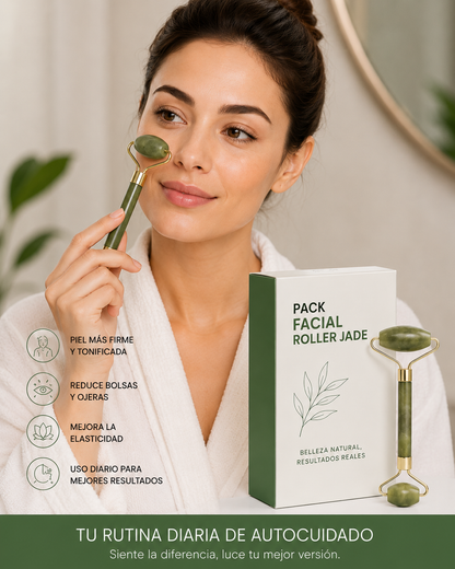 Pack Facial Roller Jade