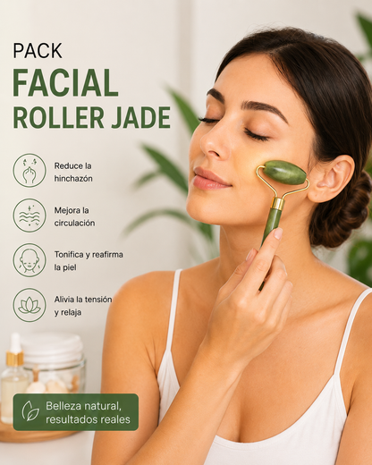 Pack Facial Roller Jade